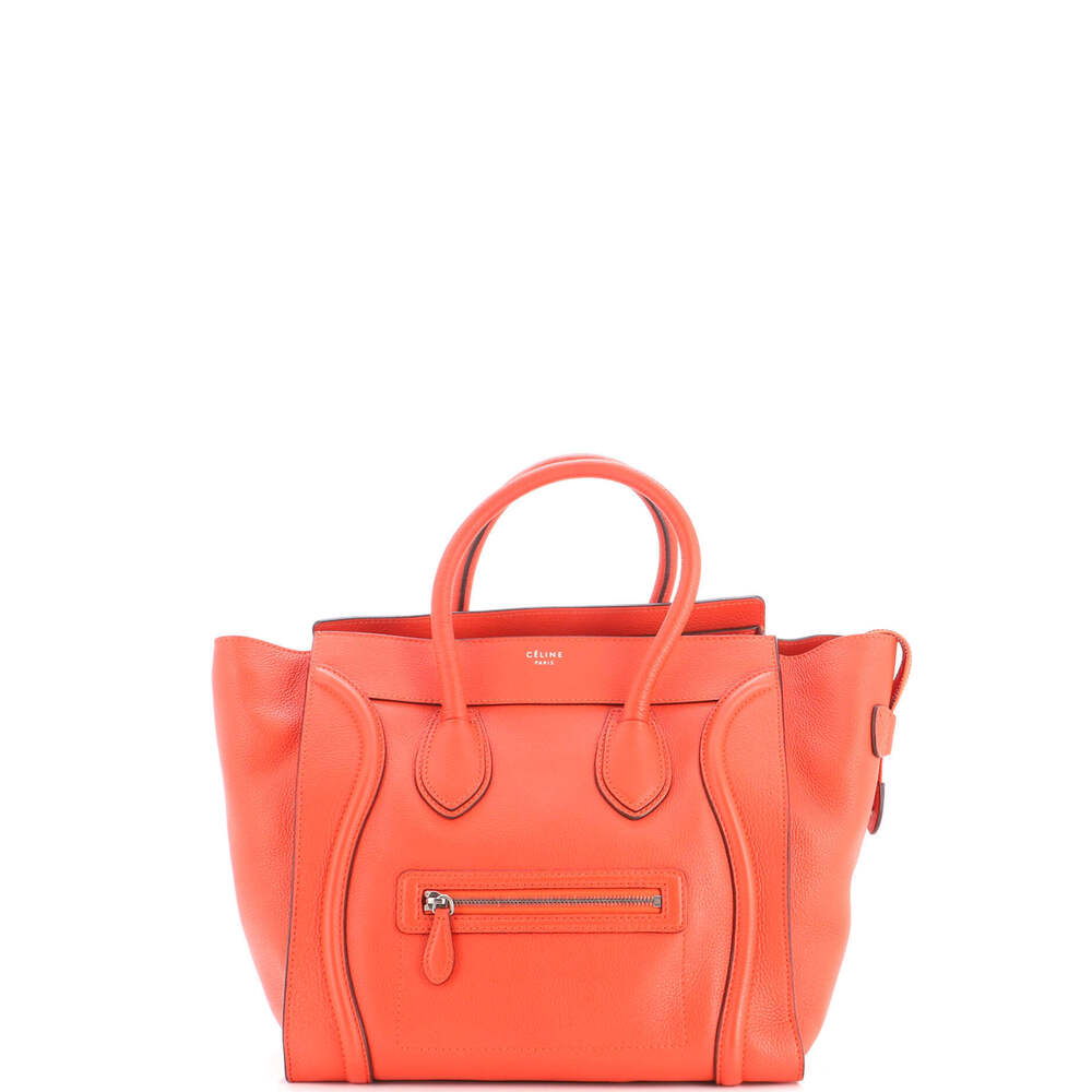 Celine Mini Luggage Bag Grainy Leather